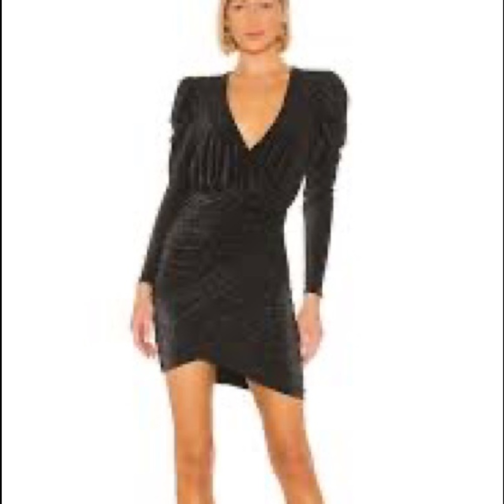New Song of Style Wren mini dress in black sparkle M Revolve